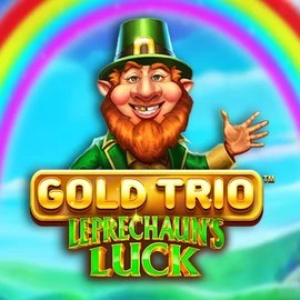 Gold Trio Leprechaun's Luck slot visual from Playtech available on roulettinoo-be.com