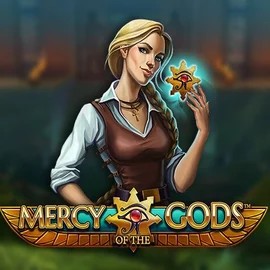 Mercy Of The Gods slot logo by NetEnt at Roulettino Casino